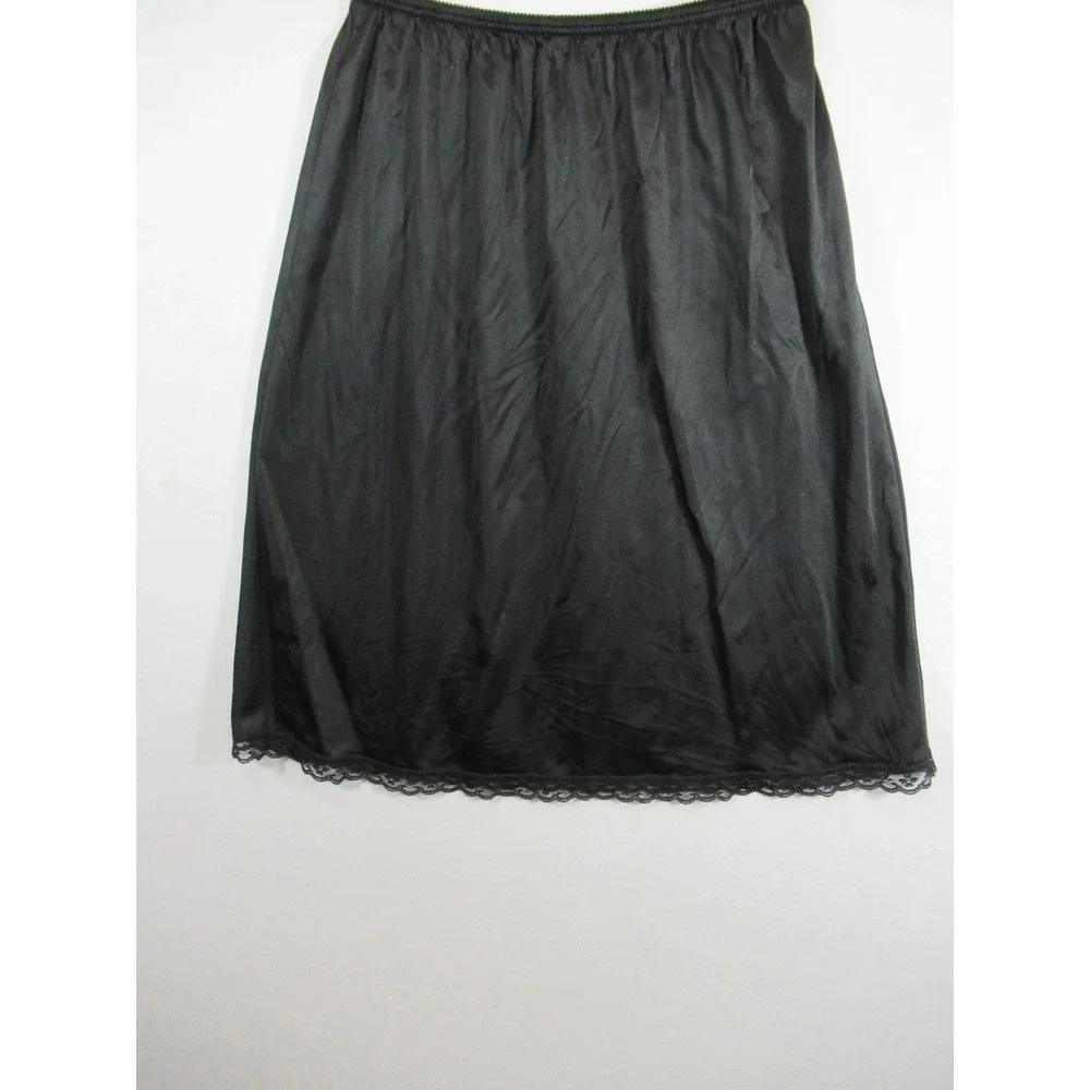 6 Vintage Satin Half Slips Lot Size XL Nylon Skirt Bali Vassarette Bestform
